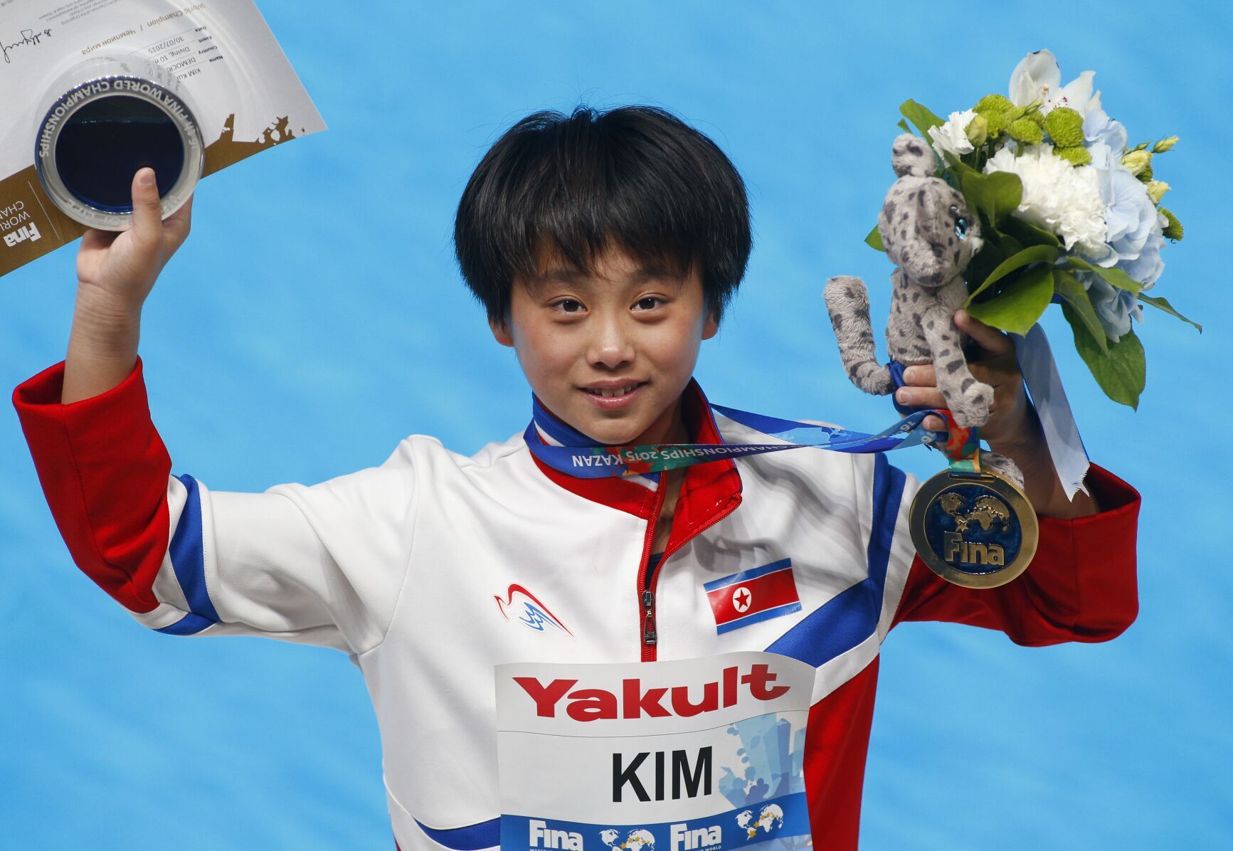 2015: 16-year-old scores two perfect scores to give N. Korea first gold at championships